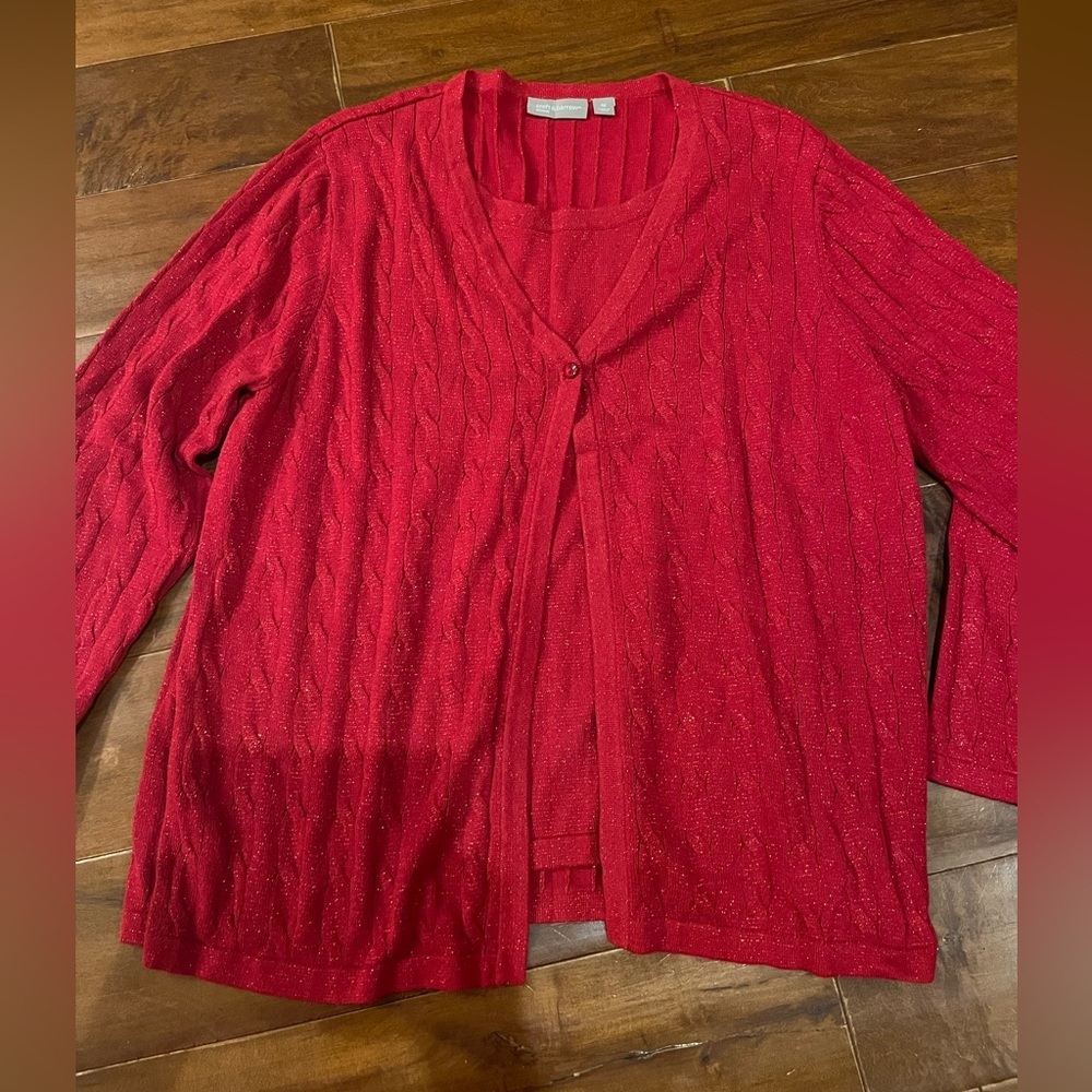 Croft & Barrow Women's Vibrant Red Cardigan